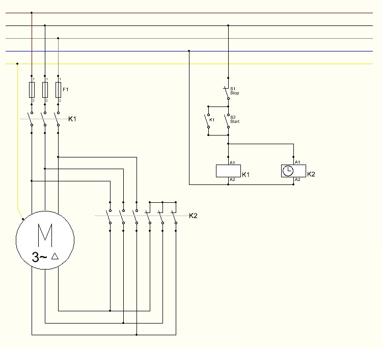 Układ samopodtrzymania z timerem